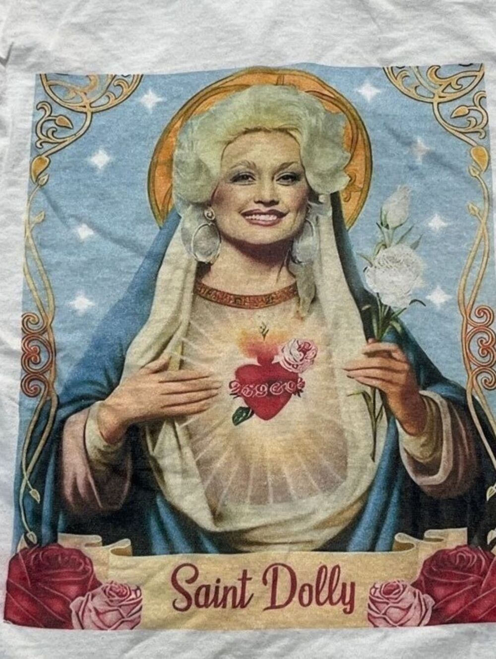 Saint Dolly Parton Preowned Large T-shirt